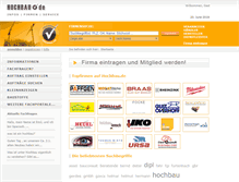 Tablet Screenshot of hochbau.de