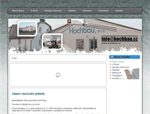 Tablet Screenshot of hochbau.cz